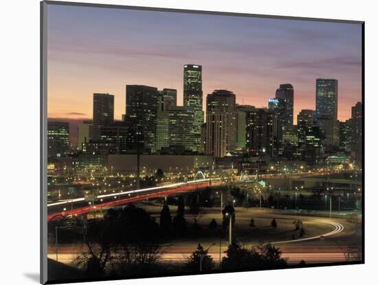 Skyline at Sunrise, Denver, CO-Tom Dietrich-Mounted Photographic Print