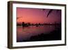 Skyline at Sunset in Miami, Florida-Amanda Clement-Framed Photographic Print