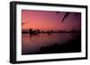 Skyline at Sunset in Miami, Florida-Amanda Clement-Framed Photographic Print