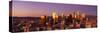 Skyline at Sunset, Los Angeles, California, USA-null-Stretched Canvas