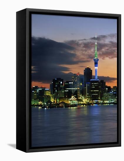Skyline, Auckland, North Island, New Zealand, Pacific-Neale Clarke-Framed Stretched Canvas