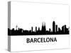 Skyline Barcelona-unkreatives-Stretched Canvas