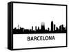 Skyline Barcelona-unkreatives-Framed Stretched Canvas