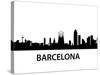 Skyline Barcelona-unkreatives-Stretched Canvas