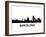 Skyline Barcelona-unkreatives-Framed Art Print