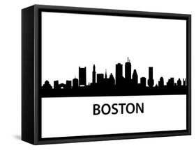 Skyline Boston-unkreatives-Framed Stretched Canvas