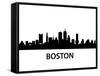 Skyline Boston-unkreatives-Framed Stretched Canvas