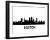 Skyline Boston-unkreatives-Framed Art Print