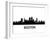 Skyline Boston-unkreatives-Framed Art Print