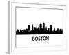 Skyline Boston-unkreatives-Framed Art Print