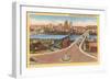 Skyline, Bridges, Pittsburgh, Pennsylvania-null-Framed Art Print