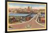 Skyline, Bridges, Pittsburgh, Pennsylvania-null-Framed Art Print