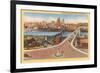 Skyline, Bridges, Pittsburgh, Pennsylvania-null-Framed Art Print