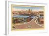 Skyline, Bridges, Pittsburgh, Pennsylvania-null-Framed Art Print