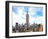 Skyline Buildings Manhattan, Empire State Building, Urban Landscape, New York, United States, USA-Philippe Hugonnard-Framed Premium Photographic Print