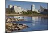 Skyline by the Arkansas River, Wichita, Kansas, USA-Walter Bibikow-Mounted Photographic Print