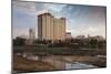 Skyline by the Arkansas River, Wichita, Kansas, USA-Walter Bibikow-Mounted Photographic Print