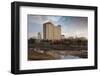 Skyline by the Arkansas River, Wichita, Kansas, USA-Walter Bibikow-Framed Photographic Print