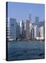 Skyline, Central, Hong Kong Island, Hong Kong, China-Amanda Hall-Stretched Canvas