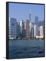 Skyline, Central, Hong Kong Island, Hong Kong, China-Amanda Hall-Framed Photographic Print