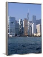 Skyline, Central, Hong Kong Island, Hong Kong, China-Amanda Hall-Framed Photographic Print