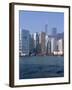 Skyline, Central, Hong Kong Island, Hong Kong, China-Amanda Hall-Framed Photographic Print