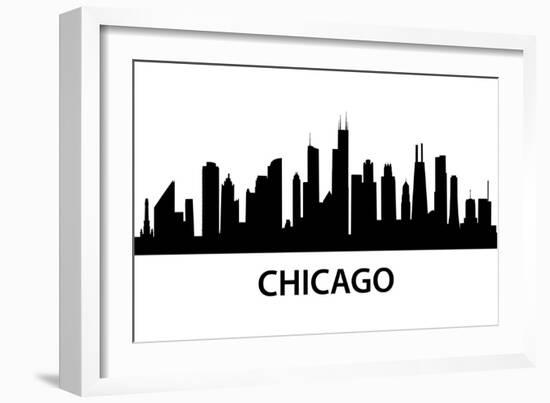 Skyline Chicago-unkreatives-Framed Art Print