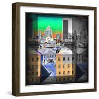 Skyline City-Jean-François Dupuis-Framed Art Print