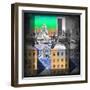 Skyline City-Jean-François Dupuis-Framed Art Print