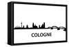 Skyline Cologne-unkreatives-Framed Stretched Canvas