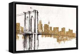 Skyline Crossing Gold-Avery Tillmon-Framed Stretched Canvas