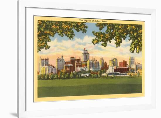 Skyline, Dallas, Texas-null-Framed Premium Giclee Print