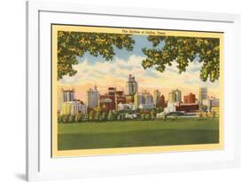 Skyline, Dallas, Texas-null-Framed Premium Giclee Print