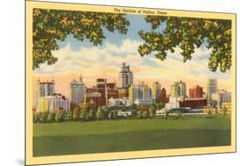 Skyline, Dallas, Texas-null-Mounted Premium Giclee Print