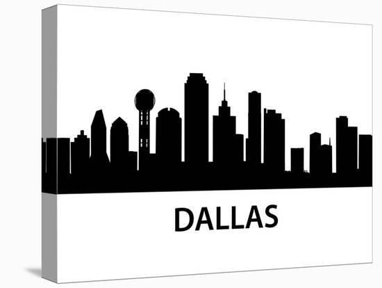 Skyline Dallas-unkreatives-Stretched Canvas