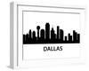 Skyline Dallas-unkreatives-Framed Art Print