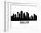 Skyline Dallas-unkreatives-Framed Art Print