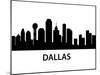 Skyline Dallas-unkreatives-Mounted Art Print