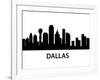 Skyline Dallas-unkreatives-Framed Art Print