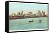 Skyline, Detroit, Michigan-null-Framed Stretched Canvas