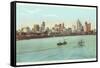 Skyline, Detroit, Michigan-null-Framed Stretched Canvas