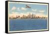 Skyline, Detroit, Michigan-null-Framed Stretched Canvas