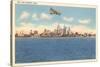 Skyline, Detroit, Michigan-null-Stretched Canvas