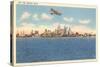 Skyline, Detroit, Michigan-null-Stretched Canvas