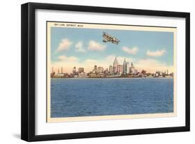 Skyline, Detroit, Michigan-null-Framed Art Print