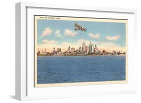 Skyline, Detroit, Michigan-null-Framed Art Print