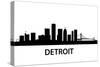 Skyline Detroit-unkreatives-Stretched Canvas