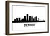 Skyline Detroit-unkreatives-Framed Art Print