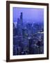 Skyline Dusk, Chicago, IL-Mark Gibson-Framed Photographic Print