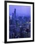 Skyline Dusk, Chicago, IL-Mark Gibson-Framed Photographic Print